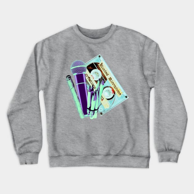 BLUNTED MICROPHONE CREATIONS Crewneck Sweatshirt by Veritè Kulture Vulture T-Shirts & Apparel